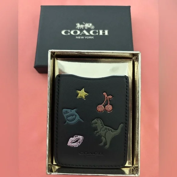 LIMITED EDITION 
Coach Black Women’s Accessory Card Case - Picture 2 of 5